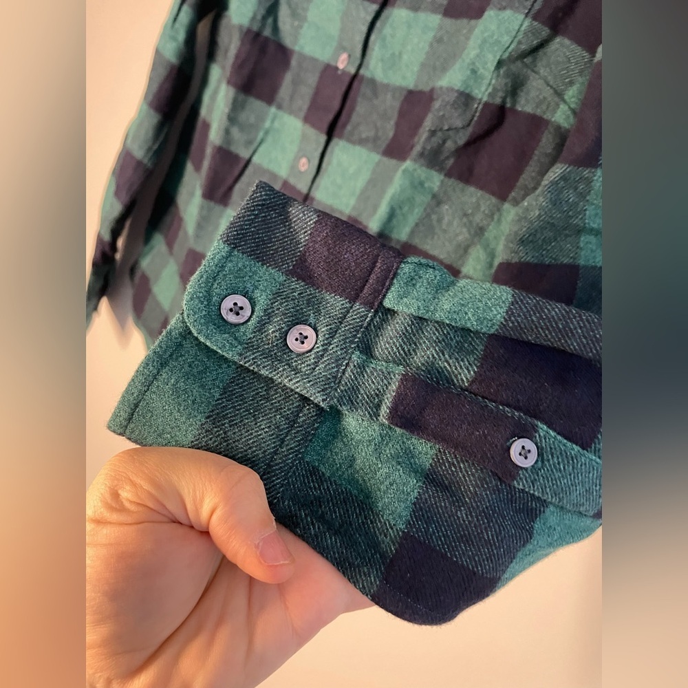 UNTUCKit Women’s Secoli Long Sleeve Plaid Flannel Button Down Shirt Size 4 NWOT - Picture 14 of 16